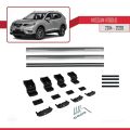 Nissan Rogue 2 (T32) 2014-2020 Arası ile Uyumlu BASIC Model Ara Atkı Tavan Barı Gri 2 Adet