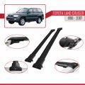 Toyota Land Cruiser 1998-2007 Arası ile Uyumlu FLY Model Ara Atkı Tavan Barı Siyah 2 Adet