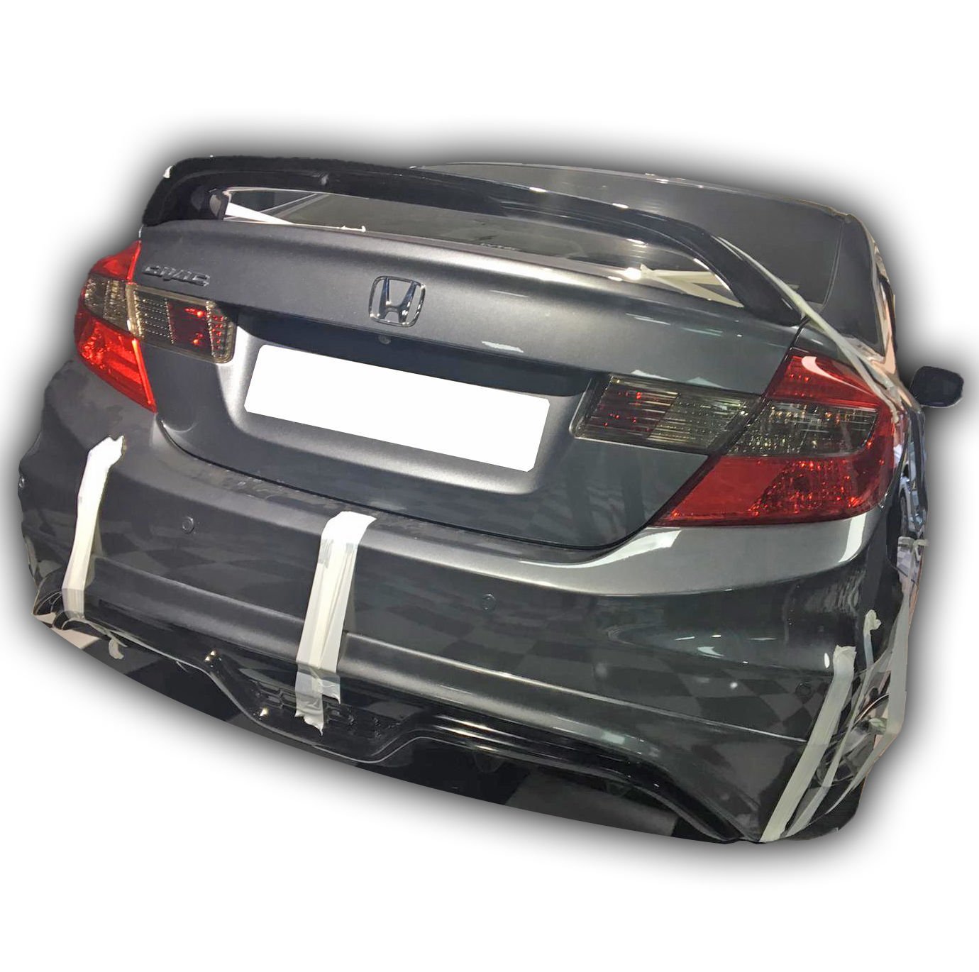 Honda Civic Fb7 2012 - 16 Custom Arka Ek Plastik Boyasız