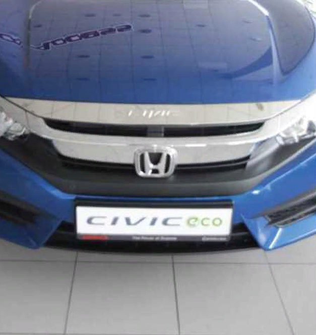 Honda Civic Fc5-fk7 2016-2020 Ön Panjur Üst Kaplama Nikelaj