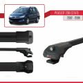 Peugeot 206 SW 2002-2008 Arası ile Uyumlu ACE-1 Ara Atkı Tavan Barı Siyah 2 Adet