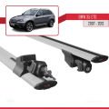 BMW X5 (E70) 2007-2013 Arası ile Uyumlu HOOK Model Ara Atkı Tavan Barı Gri 2 Adet