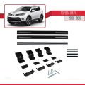 Toyota RAV4 IV (XA40) Pre-Facelift 2013-2015 Arası ile Uyumlu BASIC Model Ara Atkı Tavan Barı Siyah 2 Adet