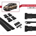Renault Grand Scenic 3 2009-2016 Arası ile Uyumlu FLY Model Ara Atkı Tavan Barı Siyah 2 Adet