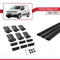 Toyota Proace City 2019-2022 Arası ile Uyumlu FLY Model Ara Atkı Tavan Barı Siyah 3 Adet