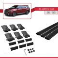 Kia Carnival 4 (KA4) 2021-2023 Arası ile Uyumlu FLY Model Ara Atkı Tavan Barı Siyah 3 Adet