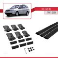 Kia Carens Post-Facelift 2002-2006 Arası ile Uyumlu FLY Model Ara Atkı Tavan Barı Siyah 3 Adet