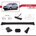 Kia Carens Post-Facelift 2002-2006 Arası ile Uyumlu FLY Model Ara Atkı Tavan Barı Siyah 3 Adet
