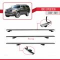 Ford Expedition 2007-2017 Arası ile Uyumlu BASIC Model Ara Atkı Tavan Barı Gri 3 Adet