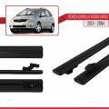 Toyota Corolla Verso (E120) 2001-2004 Arası ile Uyumlu BASIC Model Ara Atkı Tavan Barı Siyah 2 Adet