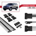 Chevrolet Blazer 1995-2005 Arası ile Uyumlu FLY Model Ara Atkı Tavan Barı Gri 2 Adet
