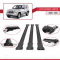 Jeep Cherokee 4 (KK) 2008-2013 Arası ile Uyumlu FLY Model Ara Atkı Tavan Barı Siyah 3 Adet