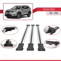 Nissan Rogue 2 (T32) 2014-2020 Arası ile Uyumlu FLY Model Ara Atkı Tavan Barı Gri 3 Adet