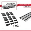 Nissan Primera 2 (W11) Traveller 1998-2001 Arası ile Uyumlu FLY Model Ara Atkı Tavan Barı Gri 3 Adet