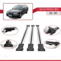 Nissan Primera (W10) Traveller 1991-1997 Arası ile Uyumlu FLY Model Ara Atkı Tavan Barı Gri 3 Adet
