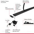 Vauxhall Astra J (P09) ST 2010-2015 Arası ile Uyumlu HOOK Model Ara Atkı Tavan Barı Siyah 2 Adet