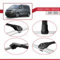 Peugeot Expert 3 Traveller 2017 ve Sonrası ile Uyumlu ACE-1 Ara Atkı Tavan Barı Siyah 2 Adet