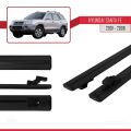 Hyundai Santa Fe (SM) 2001-2006 Arası ile Uyumlu BASIC Model Ara Atkı Tavan Barı Siyah 2 Adet