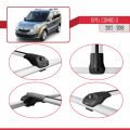 Opel Combo D 2012-2018 Arası ile Uyumlu ACE-1 Ara Atkı Tavan Barı Gri 2 Adet