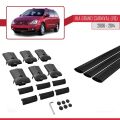 Kia Grand Carnival 2 (VQ) 2006-2014 Arası ile Uyumlu FLY Model Ara Atkı Tavan Barı Siyah 3 Adet