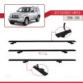Jeep Cherokee 4 (KK) 2008-2013 Arası ile Uyumlu BASIC Model Ara Atkı Tavan Barı Siyah 2 Adet