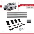 Jeep Cherokee 4 (KK) 2008-2013 Arası ile Uyumlu BASIC Model Ara Atkı Tavan Barı Gri 2 Adet