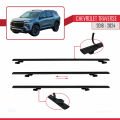 Chevrolet Traverse 2018-2024 Arası ile Uyumlu BASIC Model Ara Atkı Tavan Barı Siyah 2 Adet