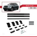 Infiniti FX (S50) 2003-2008 Arası ile Uyumlu BASIC Model Ara Atkı Tavan Barı Siyah 2 Adet