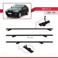 BMW X6 (E71) 2008-2014 Arası ile Uyumlu BASIC Model Ara Atkı Tavan Barı Siyah 3 Adet