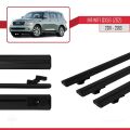 IInfiniti QX56 (Z62) 2011-2013 Arası ile Uyumlu BASIC Model Ara Atkı Tavan Barı Siyah 3 Adet