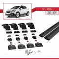 Opel Mokka A (J13) 2012-2016 Arası ile Uyumlu ACE-2 Ara Atkı Tavan Barı Siyah 2 Adet