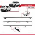 Jeep Limited 2014 ve Sonrası ile Uyumlu BASIC Model Ara Atkı Tavan Barı Gri 2 Adet