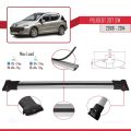 Peugeot 207 SW 2006-2014 Arası ile Uyumlu FLY Model Ara Atkı Tavan Barı Gri 2 Adet