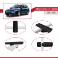 BMW 5 Serisi (E61) Touring 2004-2010 Arası ile Uyumlu BASIC Model Ara Atkı Tavan Barı Siyah 3 Adet