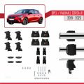 Opel/Vauxhall Corsa F 2019 ve Sonrası ile Uyumlu ACE-4 Ara Atkı Tavan Barı Gri 2 Adet