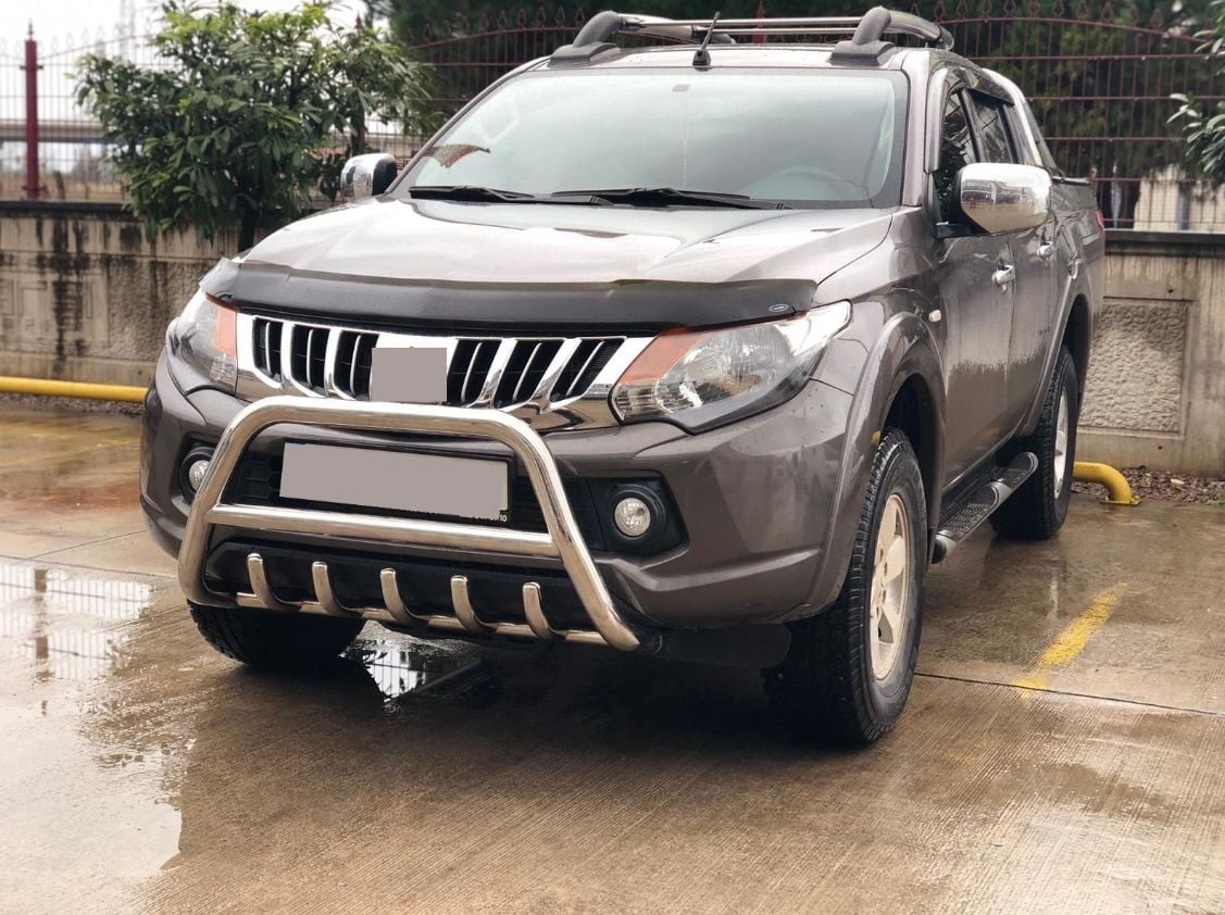 Mitsubishi L200 2007+ Off Road Krom Karterli Ön Koruma Ön Tampon Koruma Demiri Informplus AQM4WD