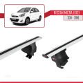 Nissan Micra 4 (K14) 2011-2016 Arası ile Uyumlu ACE-4 Ara Atkı Tavan Barı Gri 2 Adet