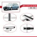 BMW 3 Serisi (E46) Touring 1999-2005 Arası ile Uyumlu BASIC Model Ara Atkı Tavan Barı Gri 3 Adet