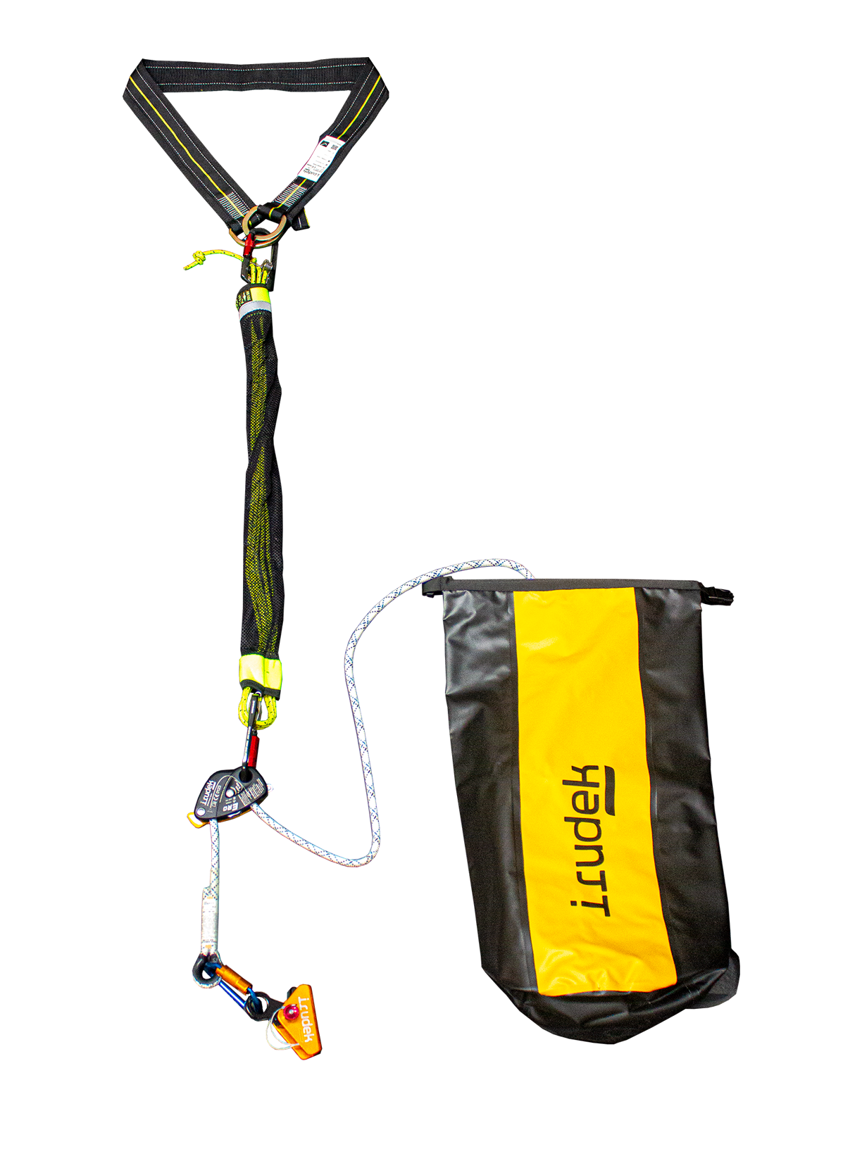 Irudek Rk3 Rescue Kit 30m Halatlı Haulerbiner 105cm + D4 + CTA01 Kurtarma Seti