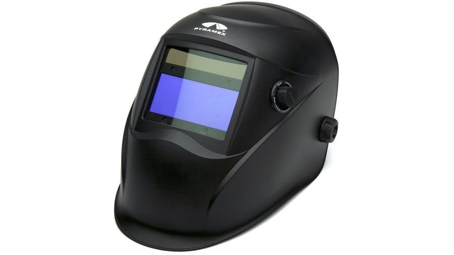 Pyramex Autodarkening welding helmet-manual 100x45mm-matte black  Kaynak Başlığı EWHAM1020MB