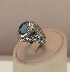Topaz taşlı yüzük