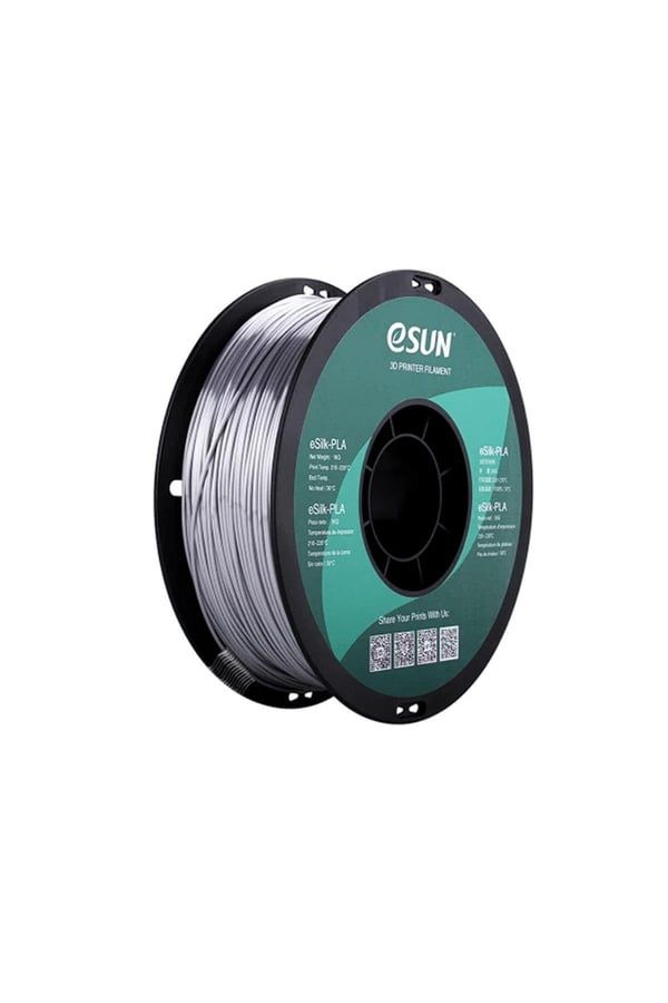 Esun eSilk-PLA Filament Gümüş 1.75mm 1KG