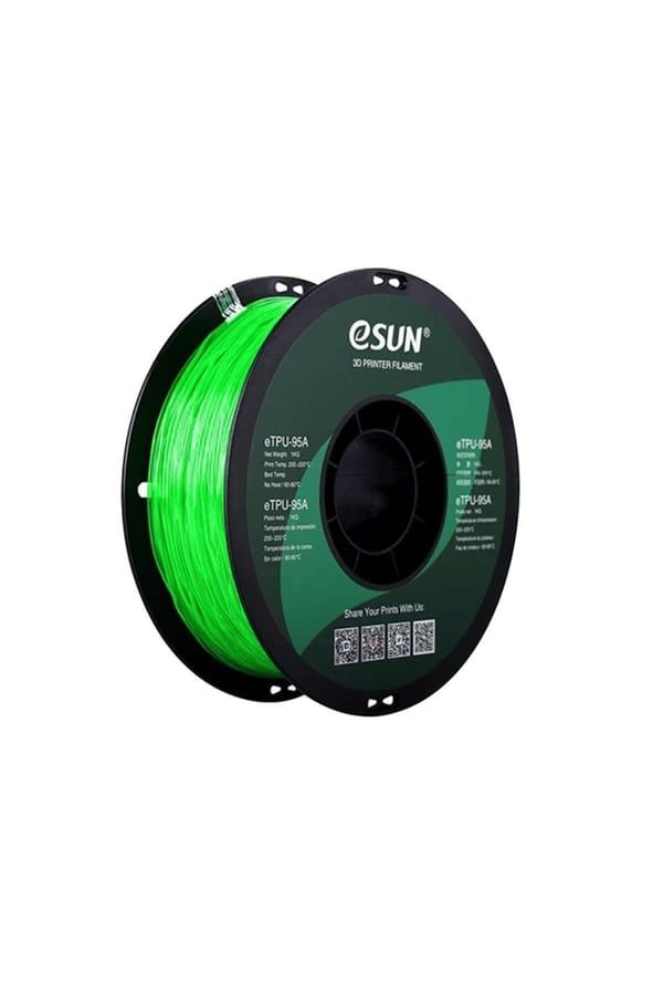 Esun eTPU-95A Filament Transparan Yeşil