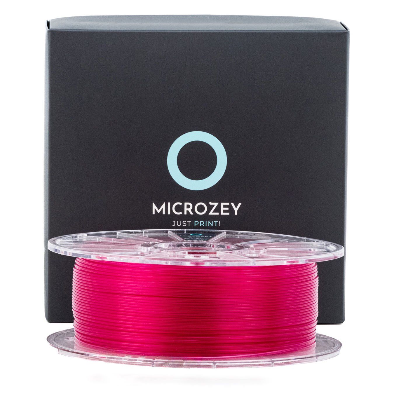 MICROZEY PLA PRO HYPER SPEED TRANSPARAN PEMBE   1.75 mm - 1000 Gr