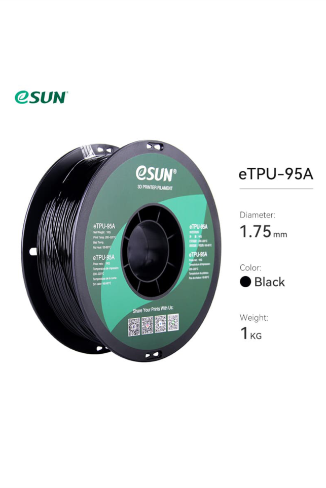 Esun Etpu-95A Filament Siyah