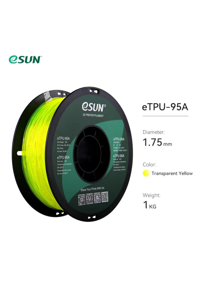 Esun Etpu-95A Filament Transparan Sarı