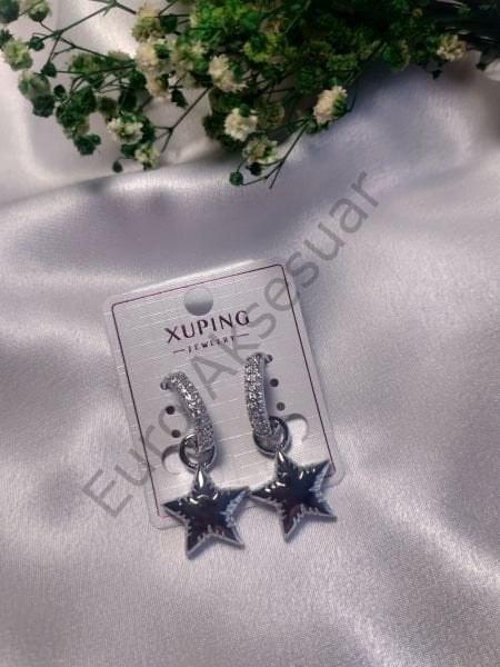 Taşlı Yıldız Figürlü Xuping Küpe