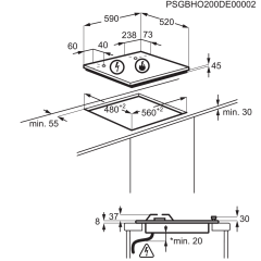 Electrolux EGH6343RON Krem Rustik Ankastre Ocak