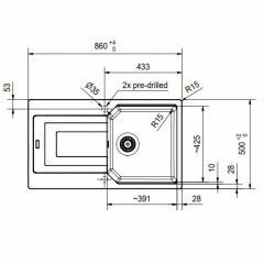 Franke Urban UBG 611-86 Sahara Eviye