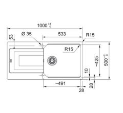 URBAN UBG 611-100 TEK GÖZLÜ GRANİT NERO EVİYE ACTIVE PLUS DOCCIA 2.0 NERO ARMATÜR KAMPANYALI SET